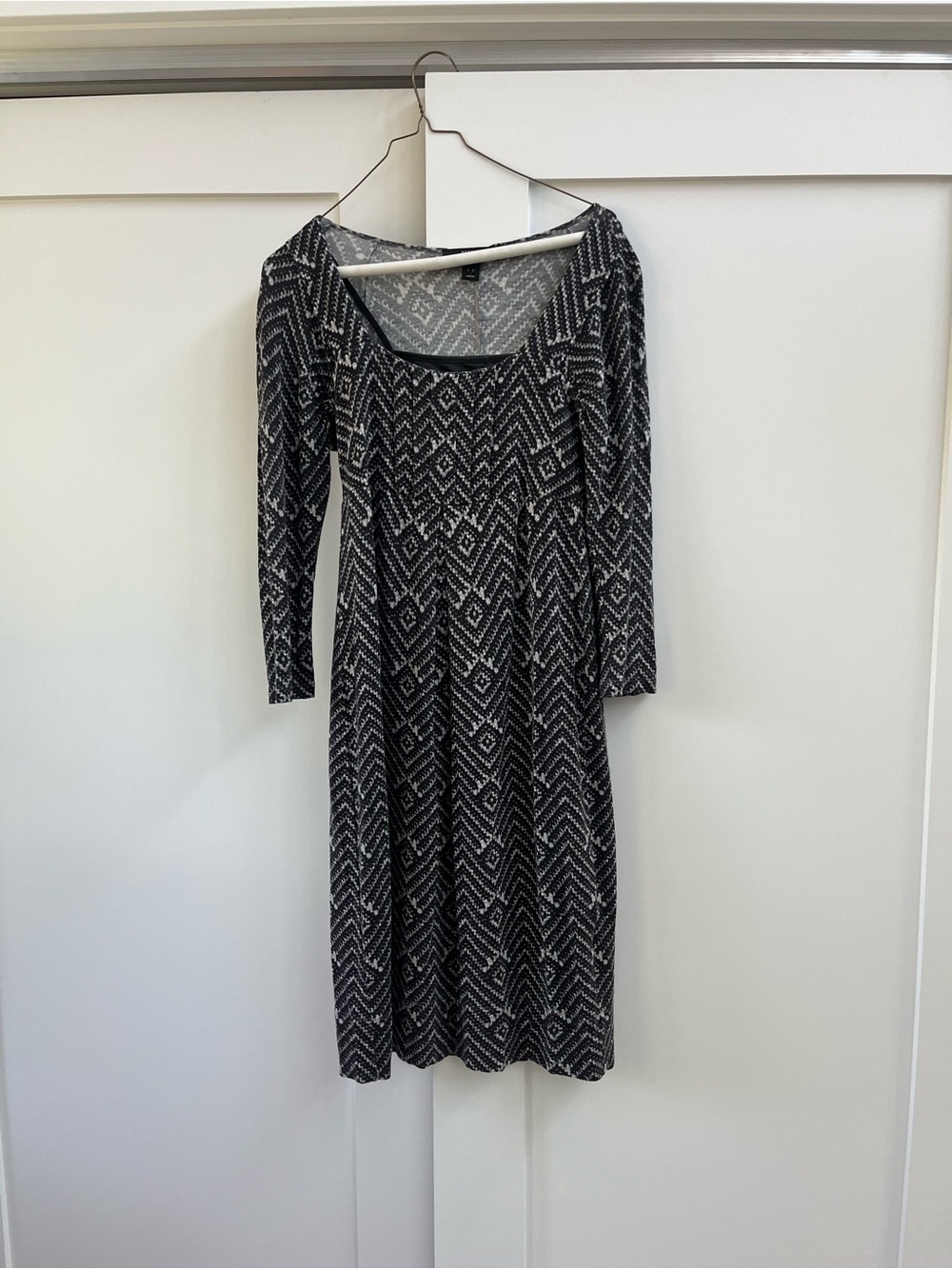 Weekend Max Mara Black & White Geometric Scoop Dress